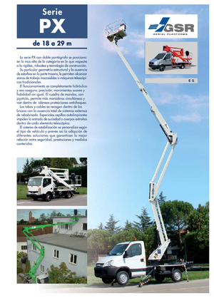 Монтирани на ремаркета повдигачи с подвижна стрела GSR E 180 PX Basic