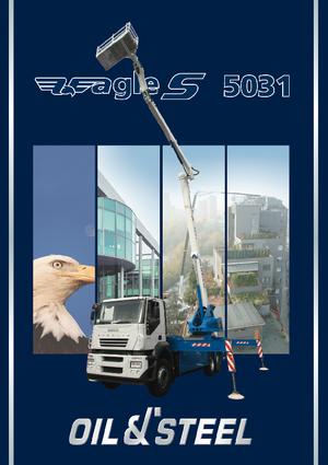 Монтирани на ремаркета повдигачи с подвижна стрела Oil & Steel Eagle S 5031