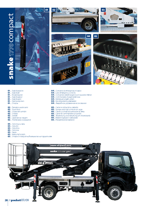 Монтирани на ремаркета повдигачи с подвижна стрела Oil & Steel Snake 1770 Compact RE