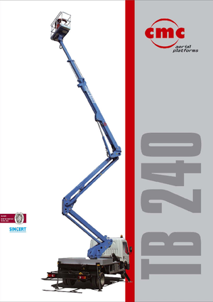 Монтирани на ремаркета повдигачи с подвижна стрела CMC TB240