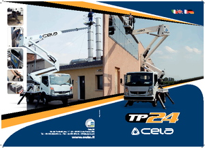 Монтирани на ремаркета повдигачи с подвижна стрела CELA TP24
