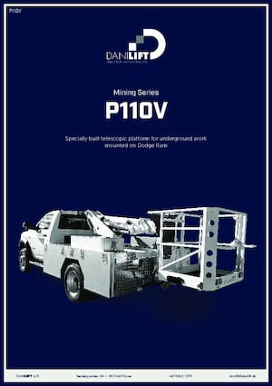 Телескопични вишки, монтирани на камион Danilift P110V