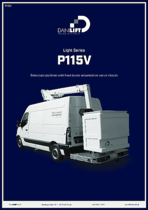 Телескопични вишки, монтирани на камион Danilift P115V