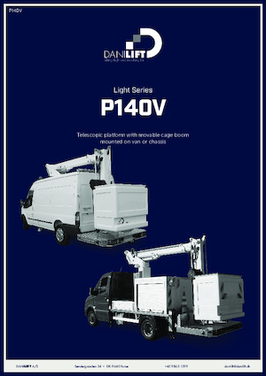 Телескопични вишки, монтирани на камион Danilift P140V