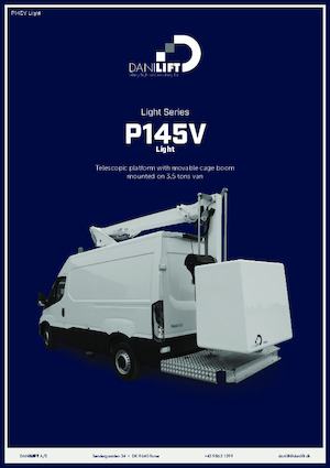 Телескопични вишки, монтирани на камион Danilift P145V Light