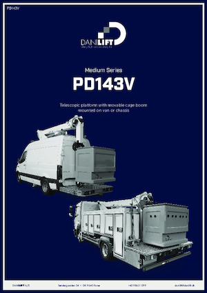 Телескопични вишки, монтирани на камион Danilift PD143V
