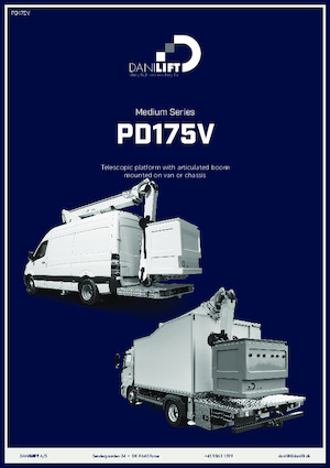 Телескопични вишки, монтирани на камион Danilift PD175V