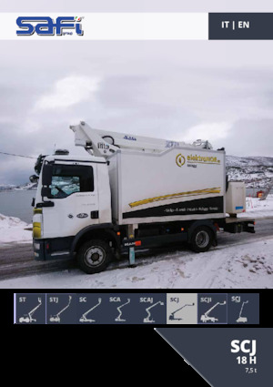 Телескопични вишки, монтирани на камион Safi SCJ 18