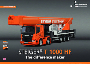 Телескопични вишки, монтирани на камион Ruthmann STEIGER T 1000 HF