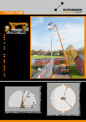 Телескопични вишки, монтирани на камион Ruthmann STEIGER T 230 XS