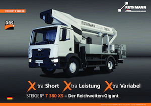 Телескопични вишки, монтирани на камион Ruthmann STEIGER T 380 XS