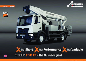 Телескопични вишки, монтирани на камион Ruthmann STEIGER T 380 XS