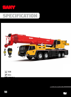 Телескопични кранове, монтирани на камион Sany STC1000T6