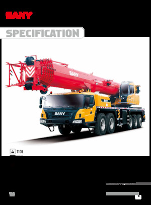 Телескопични кранове, монтирани на камион Sany STC1100T7-1