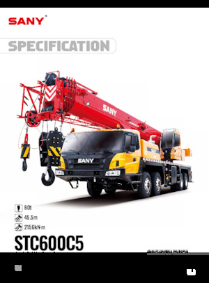 Телескопични кранове, монтирани на камион Sany STC600C5