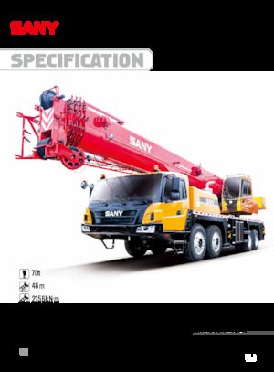 Телескопични кранове, монтирани на камион Sany STC700C5