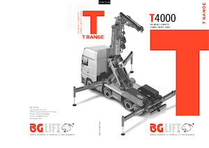 Телескопични кранове, монтирани на камион BG Lift T 4000