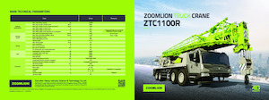 Телескопични кранове, монтирани на камион Zoomlion ZTC1100R653