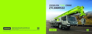 Телескопични кранове, монтирани на камион Zoomlion ZTC300R532