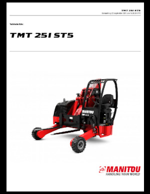 Телескопични мотокари, монтирани на камиони Manitou TMT 25 I