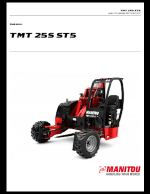 Телескопични мотокари, монтирани на камиони Manitou TMT 25 S