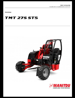 Телескопични мотокари, монтирани на камиони Manitou TMT 27 S