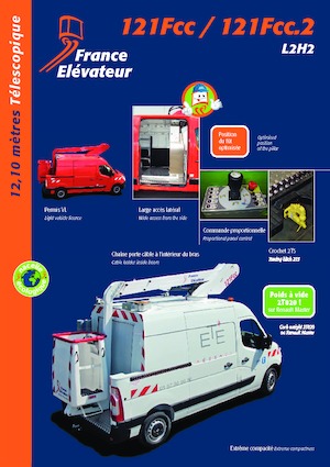 Телескопични вишки, монтирани на камион France Elévateur 121 FCC