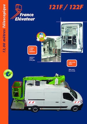 Телескопични вишки, монтирани на камион France Elévateur 121 F