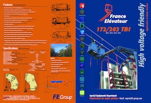 Телескопични вишки, монтирани на камион France Elévateur 202 TBI