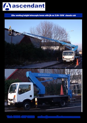 Телескопични вишки, монтирани на камион Ascendant A18-13TJ