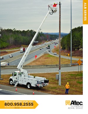 Телескопични вишки, монтирани на камион Altec ALB37P