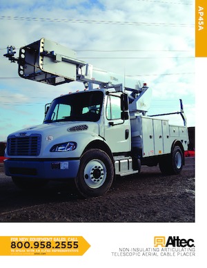 Телескопични вишки, монтирани на камион Altec AP45A Dual