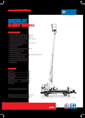 Телескопични вишки, монтирани на камион CTE B-Lift 150 Pro