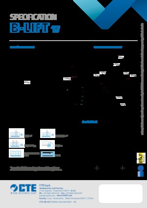 Телескопични вишки, монтирани на камион CTE B-Lift 17