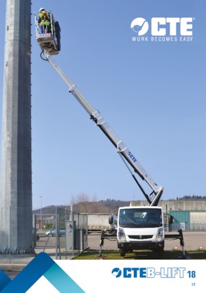 Телескопични вишки, монтирани на камион CTE B-Lift 18