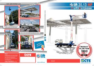 Телескопични вишки, монтирани на камион CTE B-Lift 20.13 MP