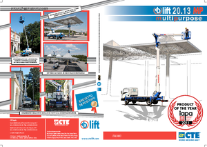 Телескопични вишки, монтирани на камион CTE B-Lift 20.13 MP