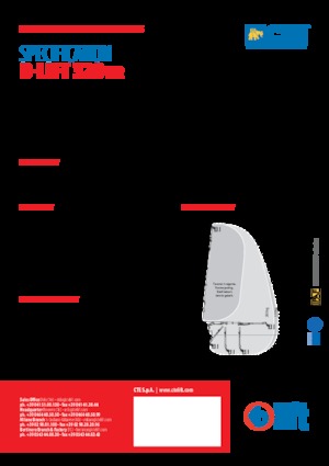 Телескопични вишки, монтирани на камион CTE B-Lift 320