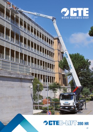 Телескопични вишки, монтирани на камион CTE B-Lift 390 HR