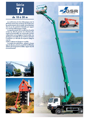 Телескопични вишки, монтирани на камион GSR E260TJ Comfort