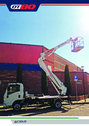 Телескопични вишки, монтирани на камион CELA DT80