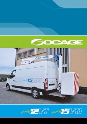 Телескопични вишки, монтирани на камион Socage forSte 12 VT