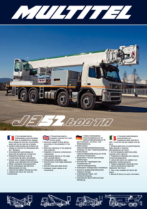 Телескопични вишки, монтирани на камион Multitel J 352.600