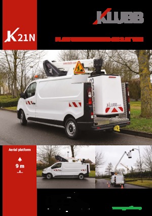 Телескопични вишки, монтирани на камион Klubb K21N