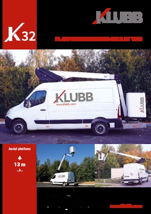 Телескопични вишки, монтирани на камион Klubb K32
