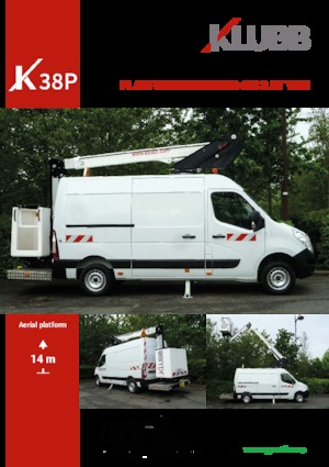 Телескопични вишки, монтирани на камион Klubb K38p