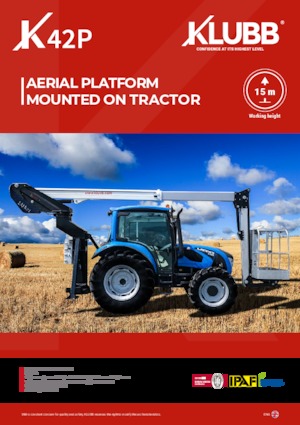 Телескопични вишки, монтирани на камион Klubb K42p 