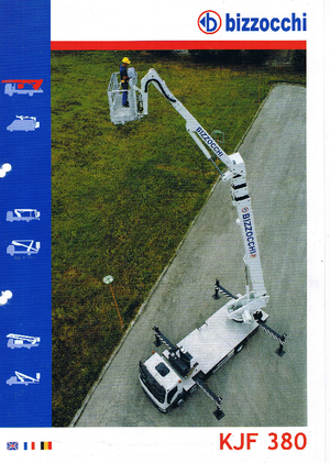 Телескопични вишки, монтирани на камион Bizzocchi KJF 380