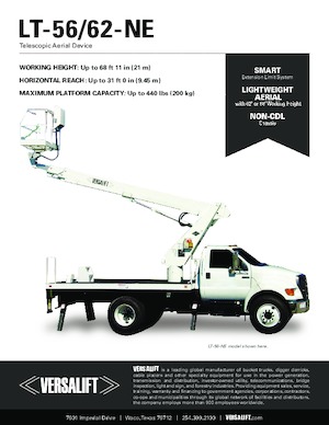 Телескопични вишки, монтирани на камион Versalift LT 56 NE