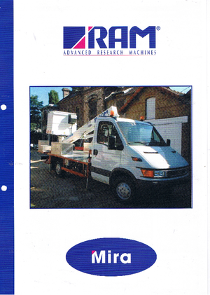 Телескопични вишки, монтирани на камион RAM Mira 160 T